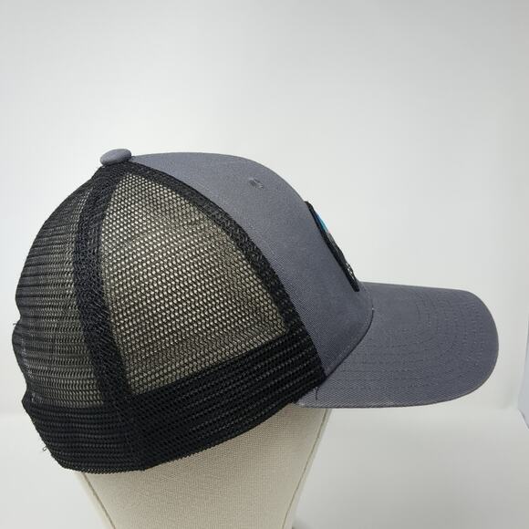 Coal Snapback Mesh Back Trucker Hat Gray One Size Adjustable Colorblock - Picture 5 of 9